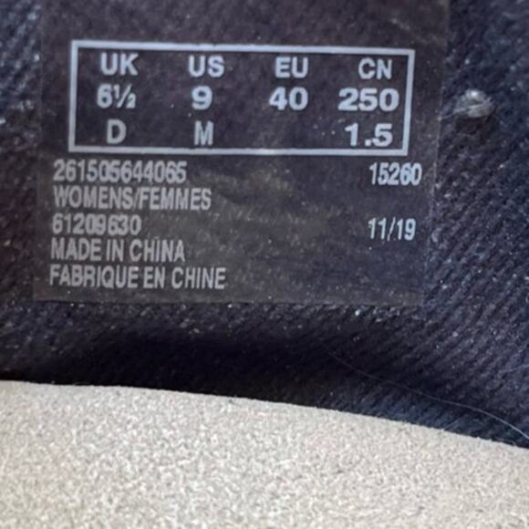 Clarks Wedge Platform Sandal Annadel Parker Size 9 Navy Suede Cork Slingback - Picture 8 of 9